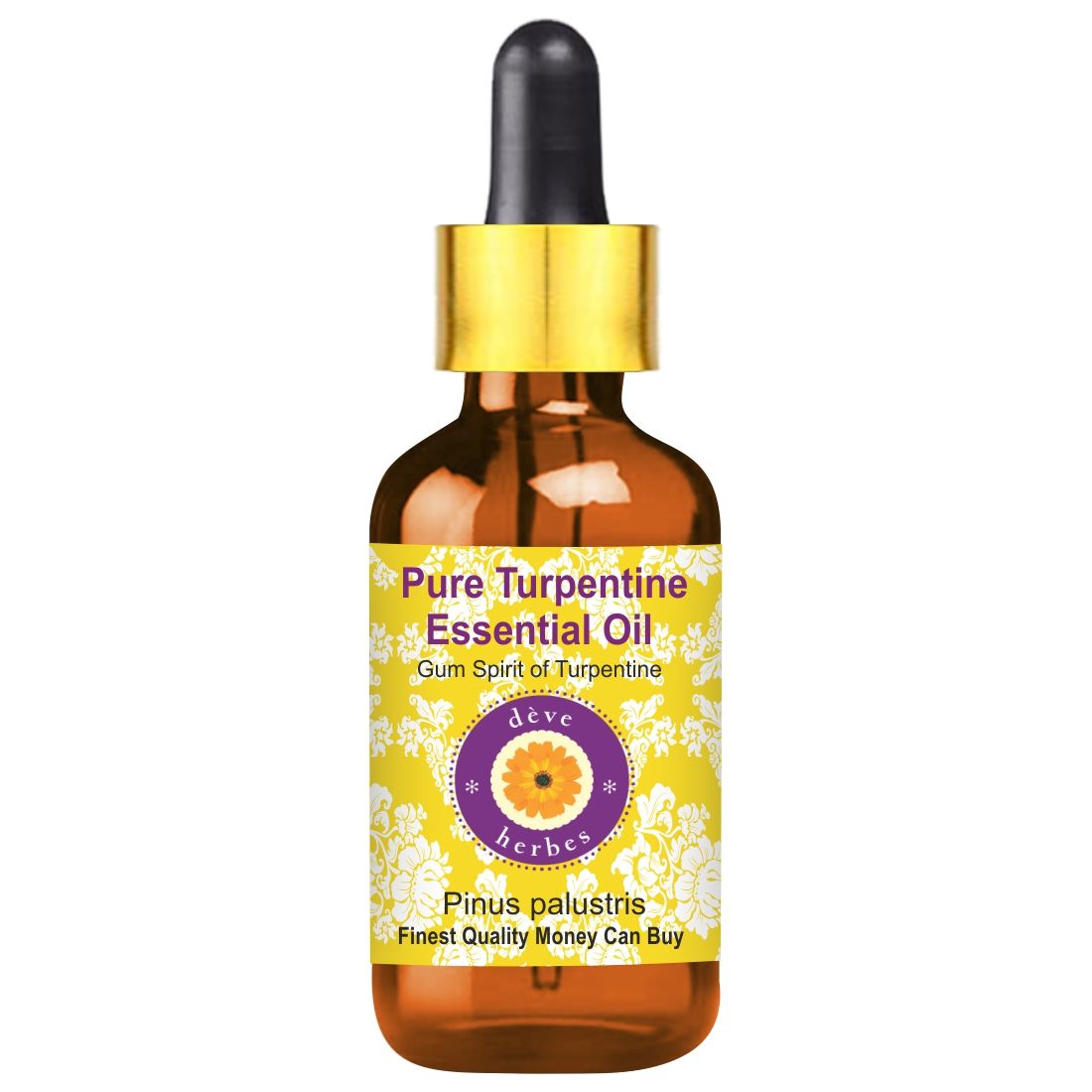 Deve Herbes Pure Turpentine Essential Oil for Pain Relief - 100 ml