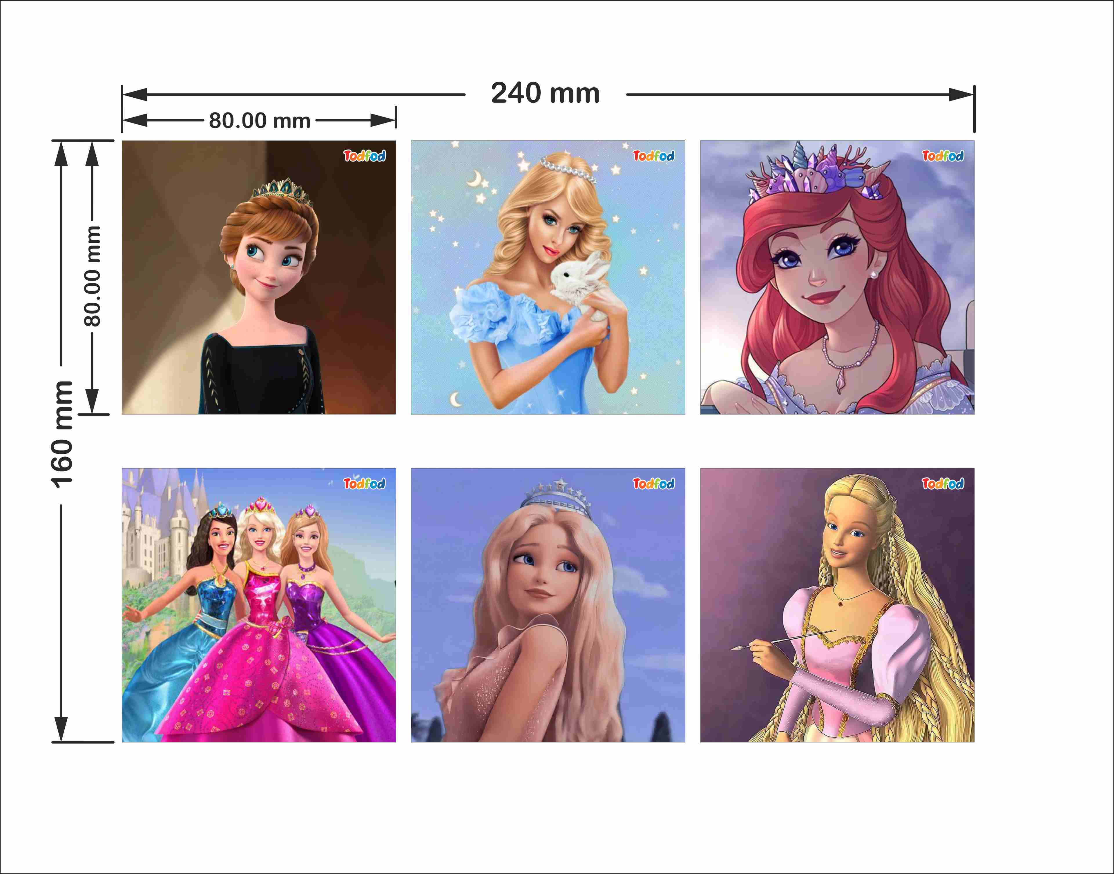 Wooden Jigsaw Puzzles - Disney Barbie Girls Anime Cartoon Characters