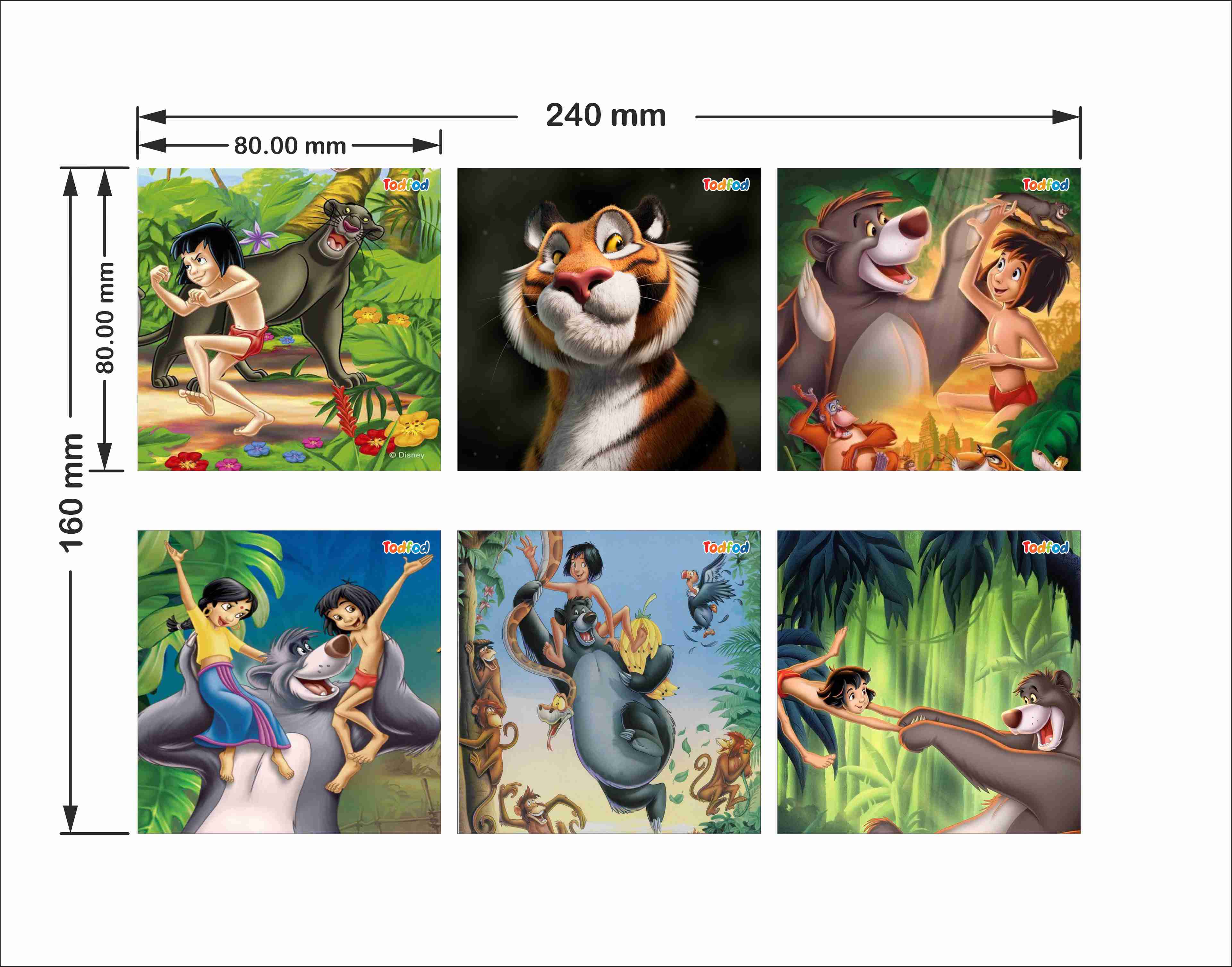 Wooden Jigsaw Puzzle - Jungle Book Mowgli & Friends