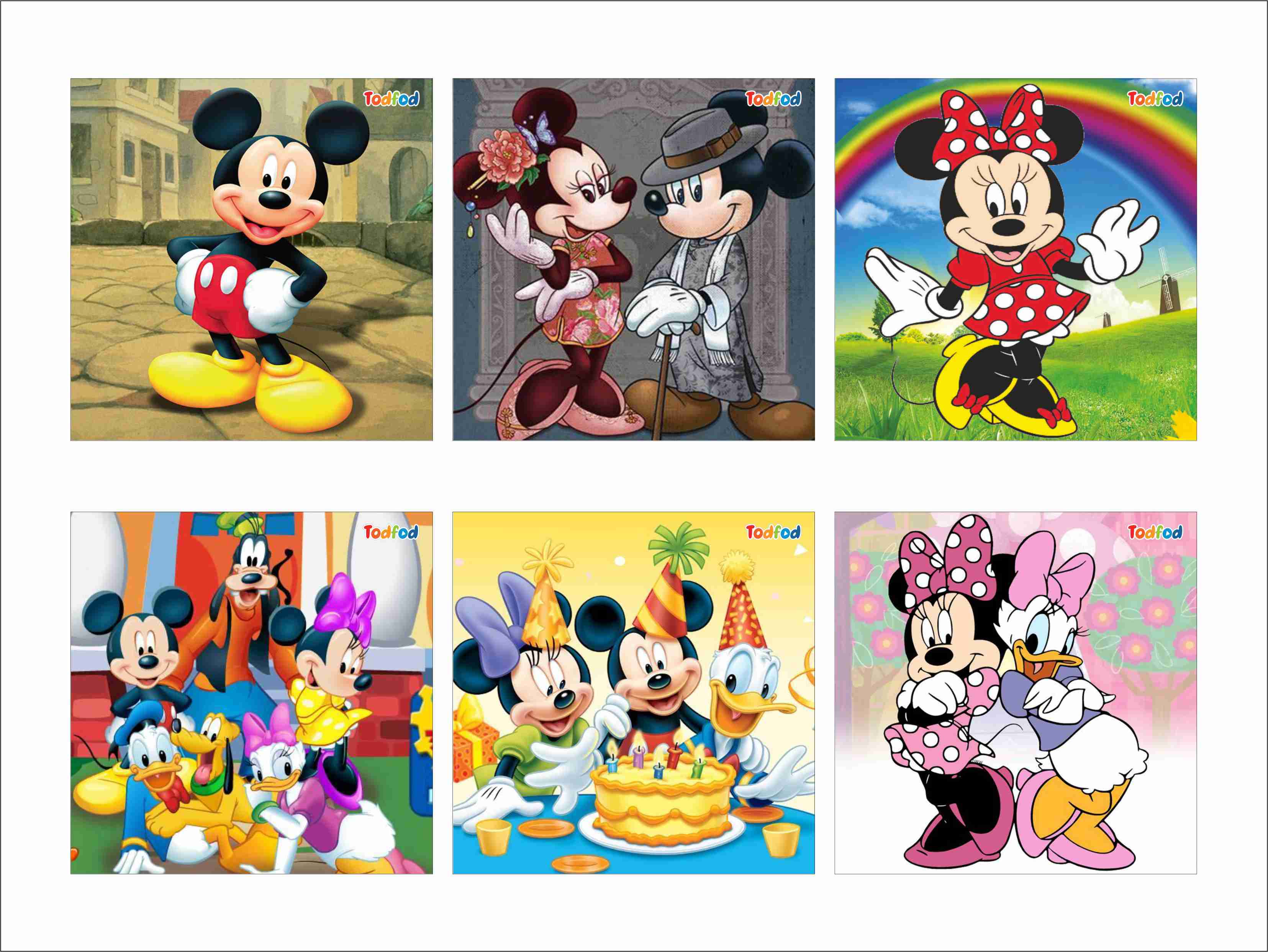 Wooden Jigsaw Puzzles - Disney Mickey Mouse Anime Cartoon Characters for Kids