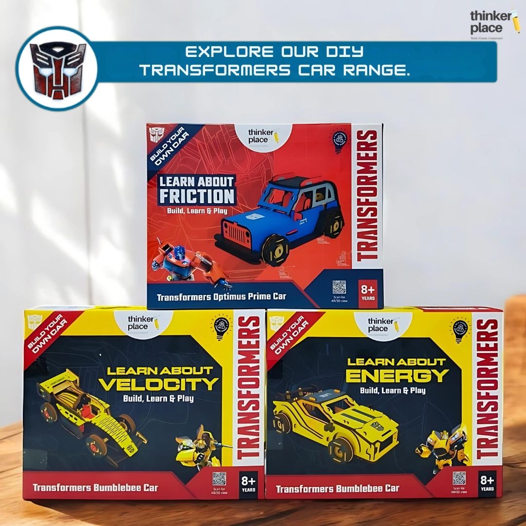 Transformers Bumblebee DIY  Race Car- Learn about Velocity
