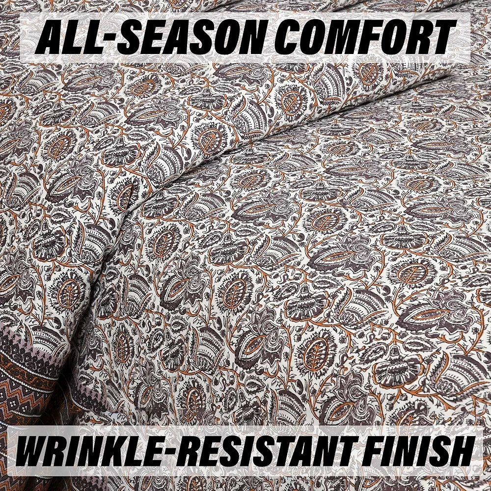 Kuber Industries Double Bedsheet with 2 Pillow Covers 160 TC Premium Cotton Purple