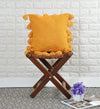 Homadorn Luxury Cotton Handmade Decorative Boho Throw Pillow Covers Colour Mustard