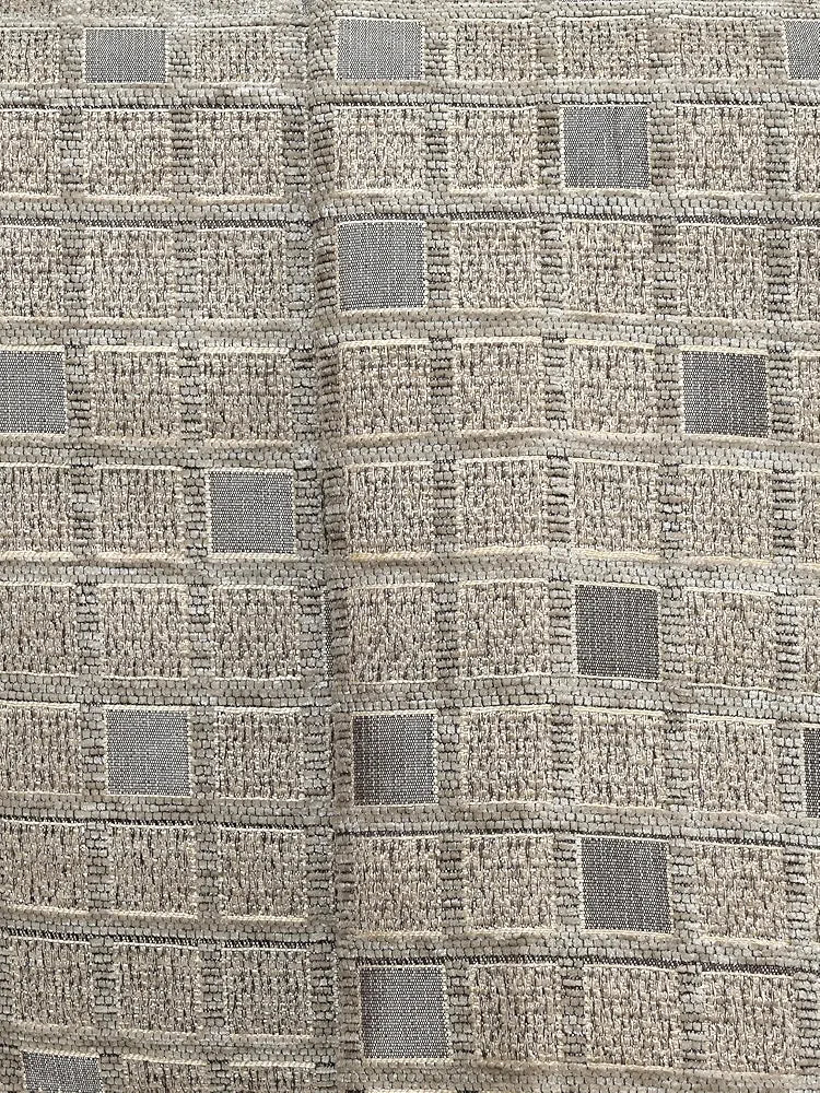 Saral Home Soft Viscose Chenille Geometric Pattern Covers  Beige