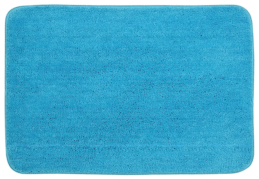 Saral Home Easy Living Saral Home Microfiber Anti-skid Rectangular Bath Mat Colour Blue & Turquoise(Pack Of 2)