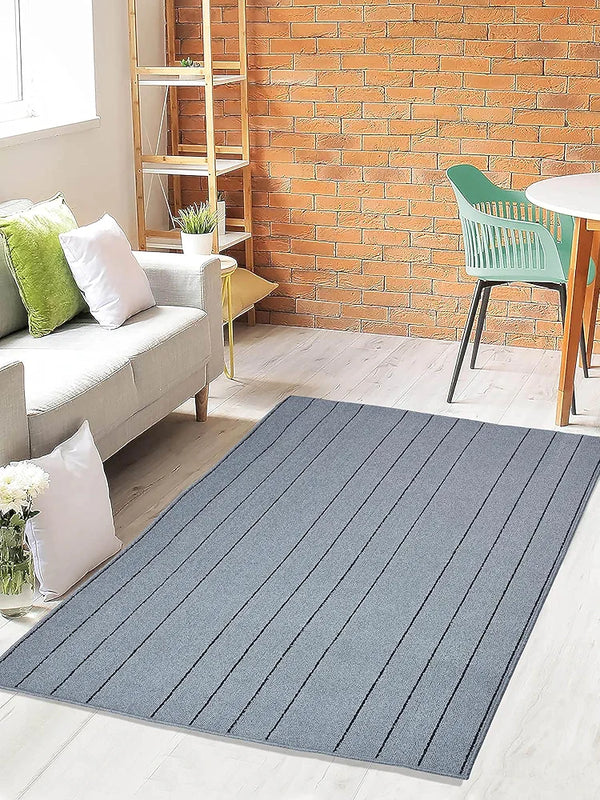 Saral Home Easy Living Saral Home Polypropylene Striped Anti Skid Rectangular Carpet