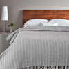 Sashaa World Cotton Striped Super Soft & Breathable Throw Colour Blue