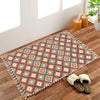 Homadorn Handmade Sustainable Printed Modern Dhurrie/Rugs/Carpet Colour Green