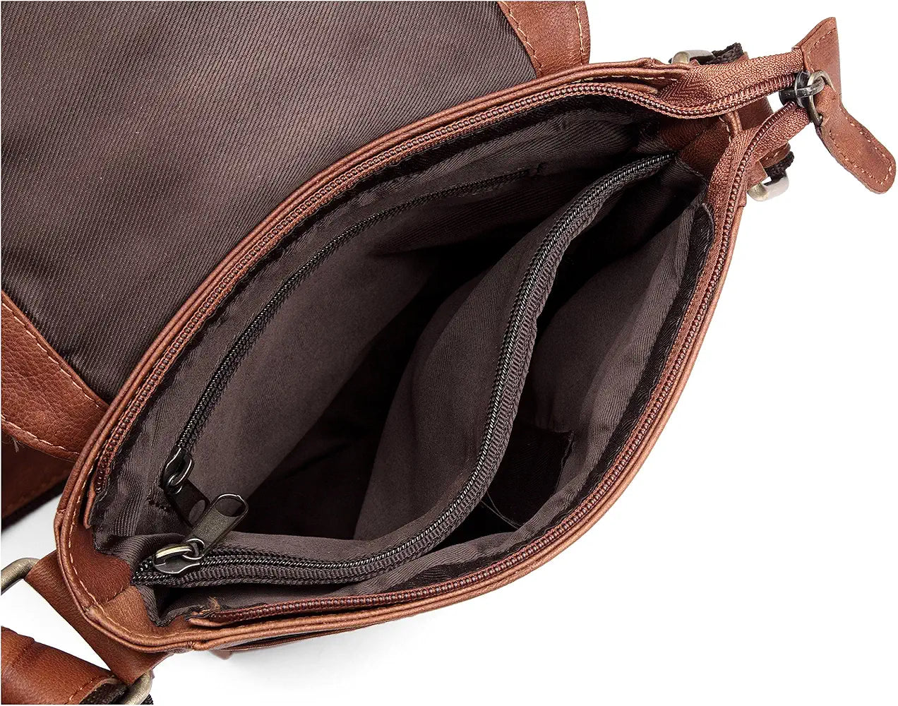 WildHorn Leather 8.5 inch Sling Messenger Bag for Men I Multipurpose Crossbody Bag I Travel Bag with Adjustable Strap I DIMENSION: L- 8.5inch H- 10.5inch W- 3inch