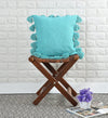 Homadorn Luxury Cotton Handmade Decorative Boho Throw Pillow Covers Colour Turquoise