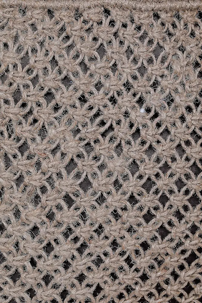 Klondon Alii And Aliizey Brown Jute Macrame Shoulder Bag/handbag Regular