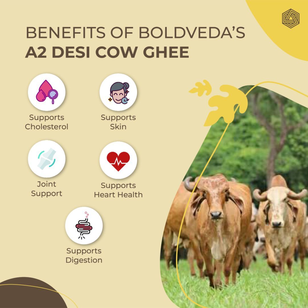 Boldfit Boldveda  Pure A2 Bilona Ghee
