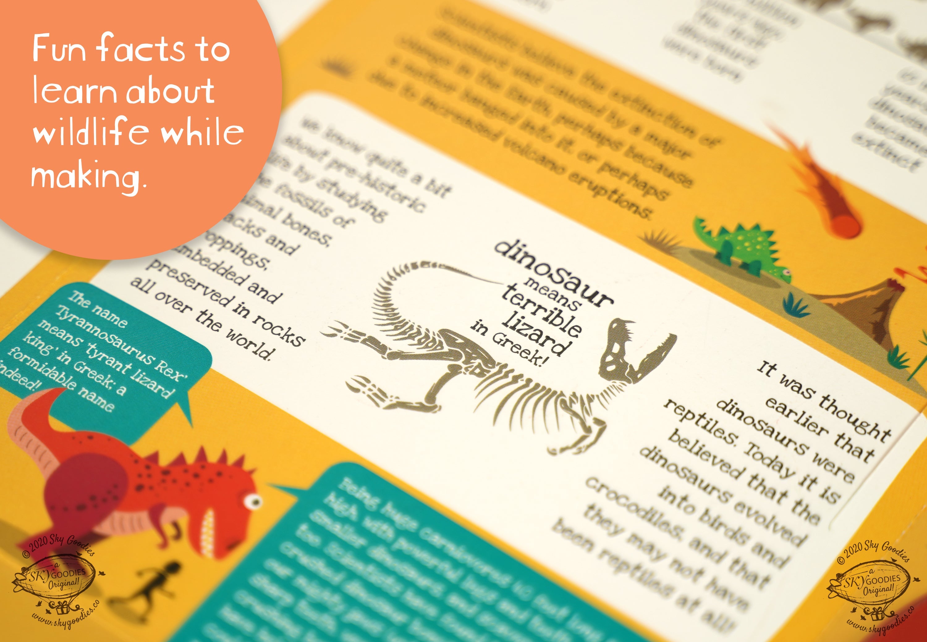 Mini Dilophosaurus DIY Dinosaur Paper Craft Kit