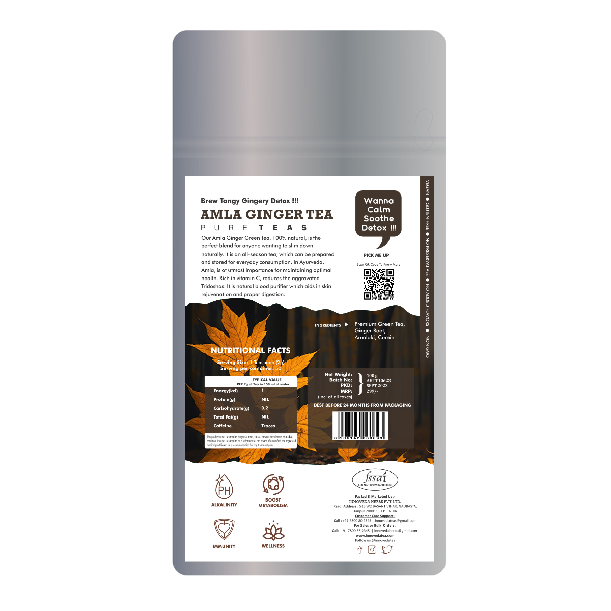 Innoveda Amla Ginger Green Tea