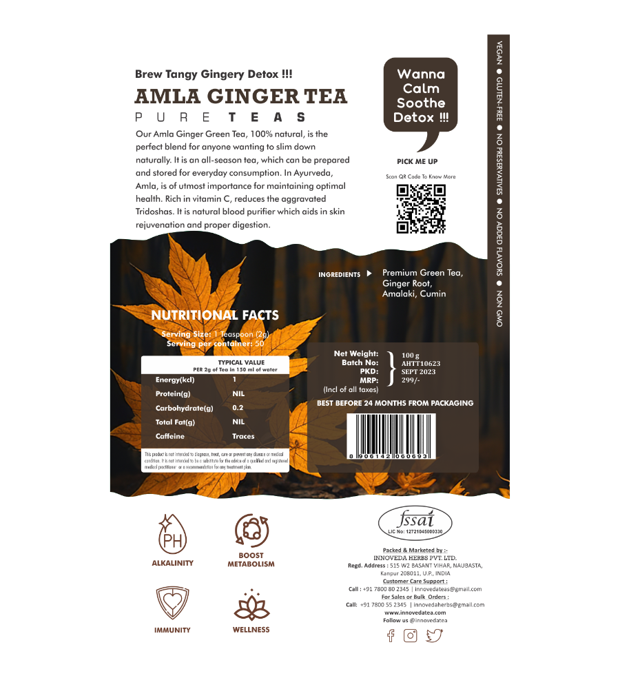 Innoveda Amla Ginger Green Tea