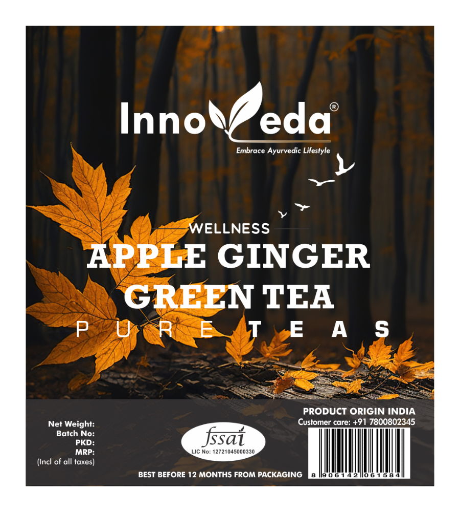 Innoveda Apple Ginger Green Tea - 100 gms
