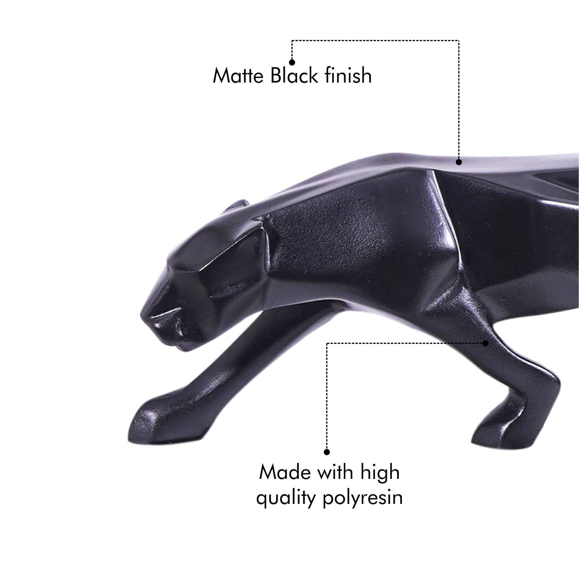 Artarium Modern Art Geometric Jaguar Figurine Idol