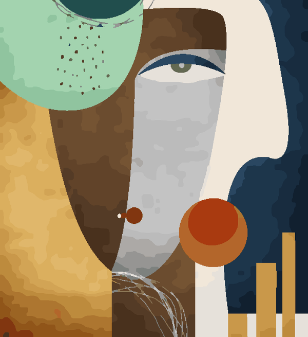 Paint Waint Abstract Modern Lady Art