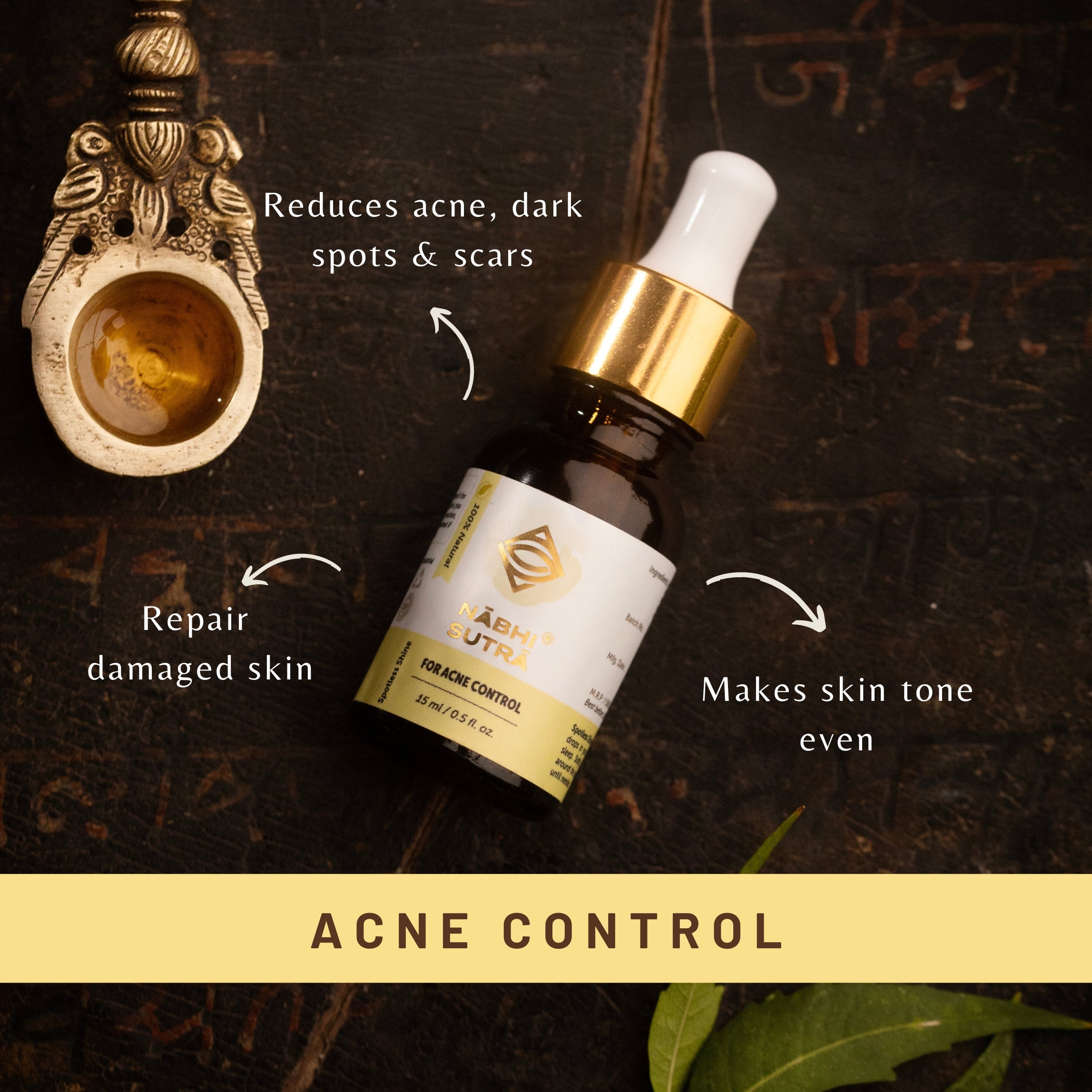 Nabhi Sutra Acne Control - Belly Button Oil - 15 ml