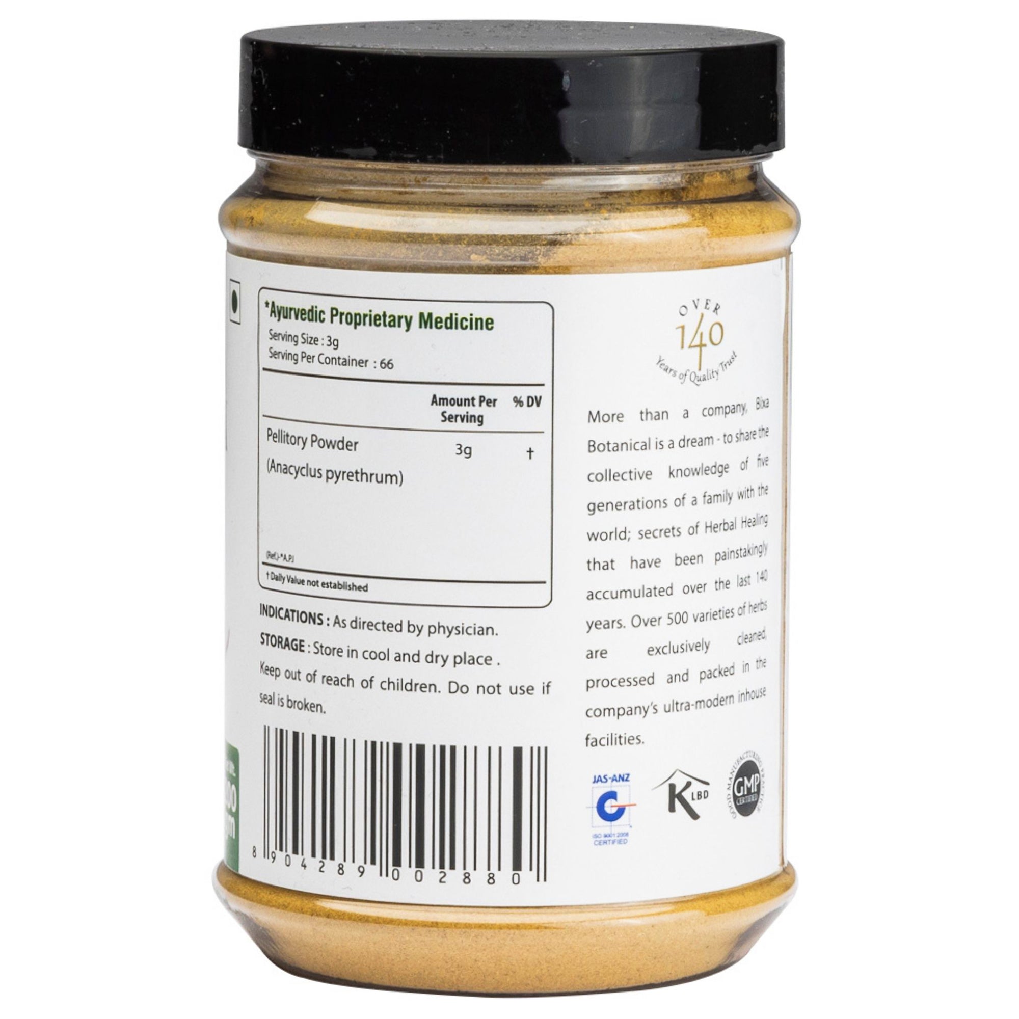Bixa Botanical Akarkara Root Powder  ( Anacyclus Pyrethrum, Pellitory )