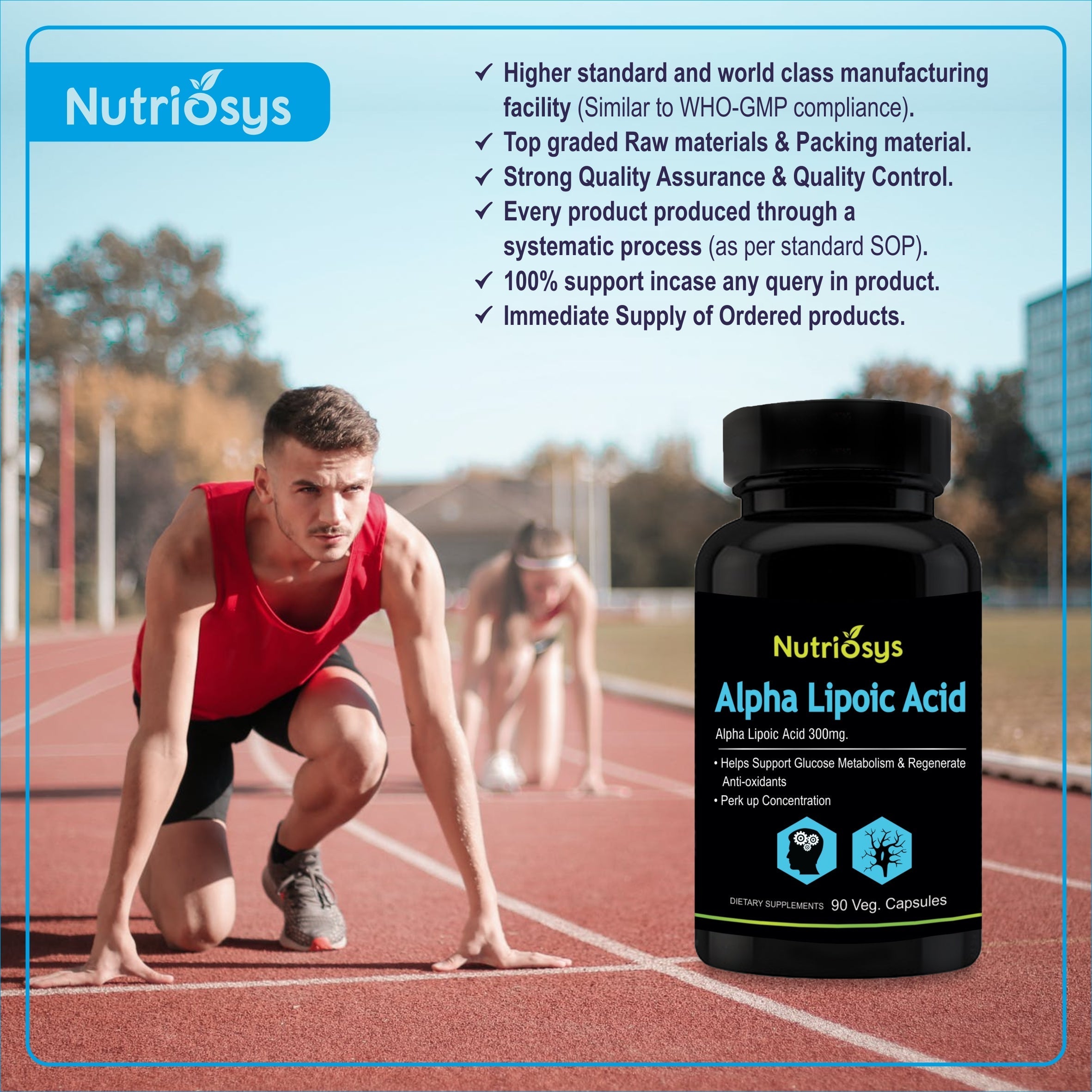 Nutriosys Alpha Lipoic Acid 300mg - 90 tabs