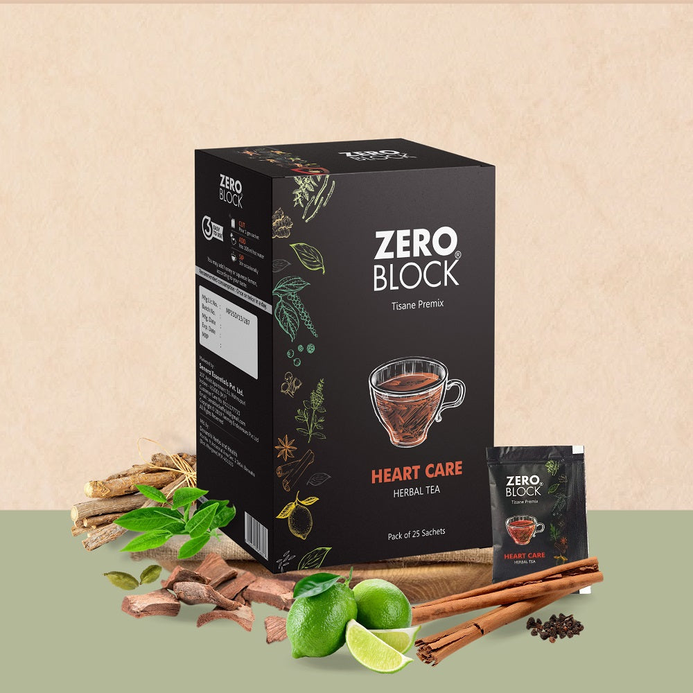 Zero Block Tisane Premix Heart Care Herbal Tea - 25 sachets