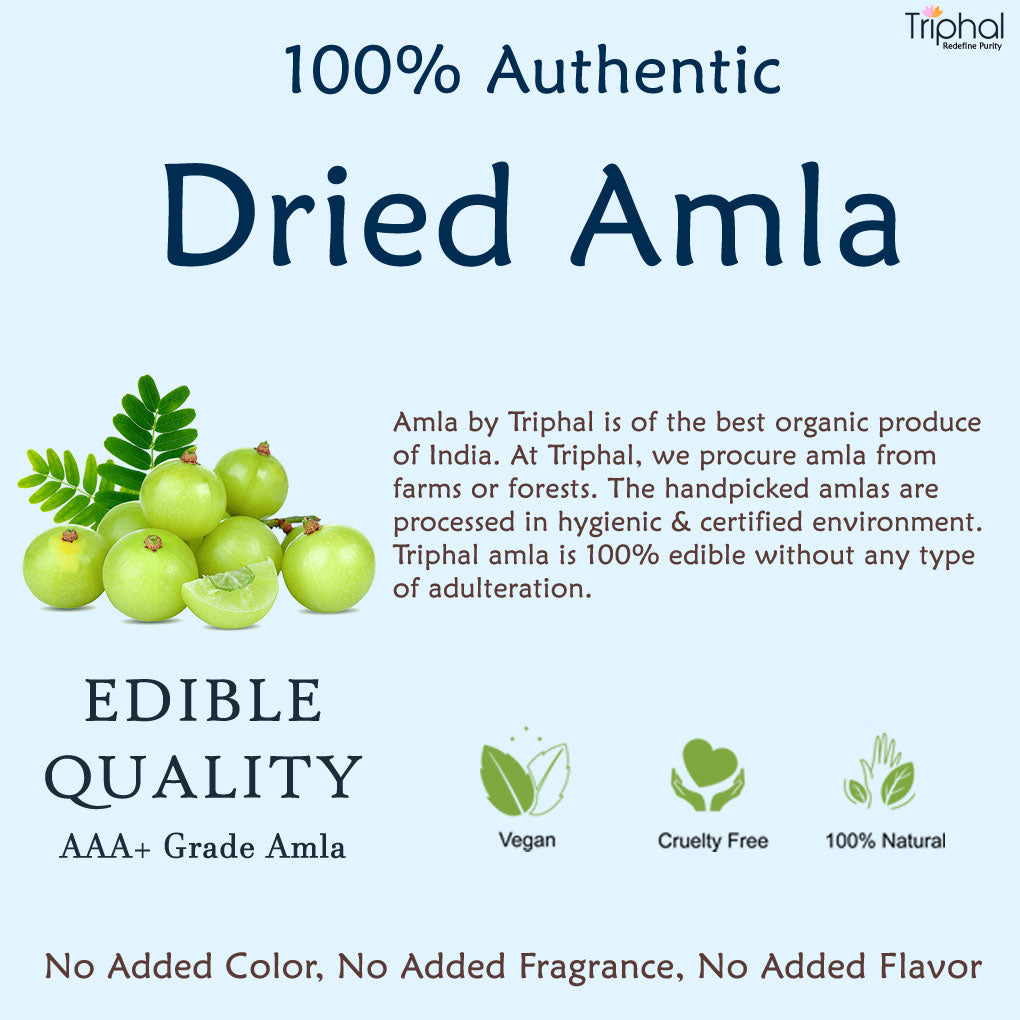 Triphal Amla Whole - Pure and Natural Indian Gooseberry