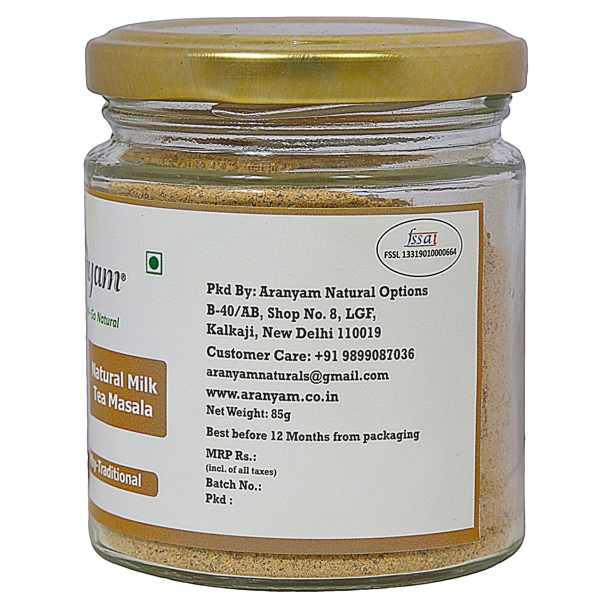 Aranyam Milk/Tea Masala - 85gms