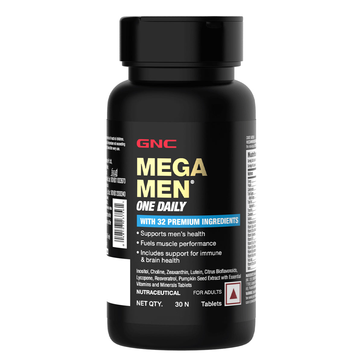 GNC Mega Men One Daily Multivitamin Improves Energy Immunity & Overall Health