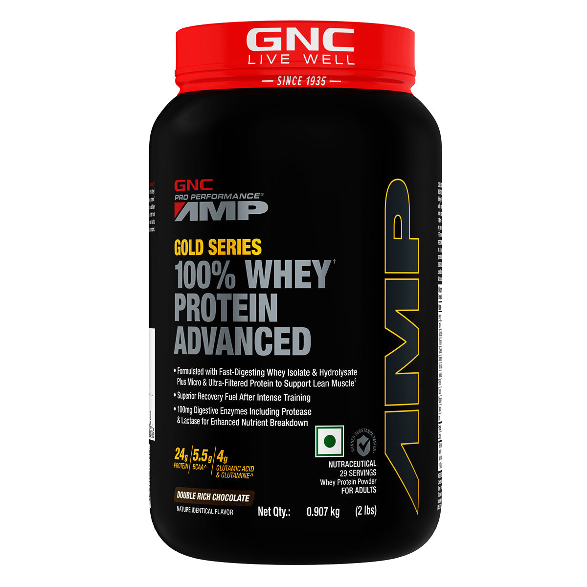 GNC AMP Gold Series 100% Whey Protein Advanced