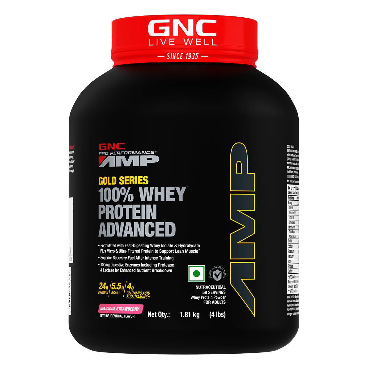 GNC AMP Gold Series 100% Whey Protein Advanced