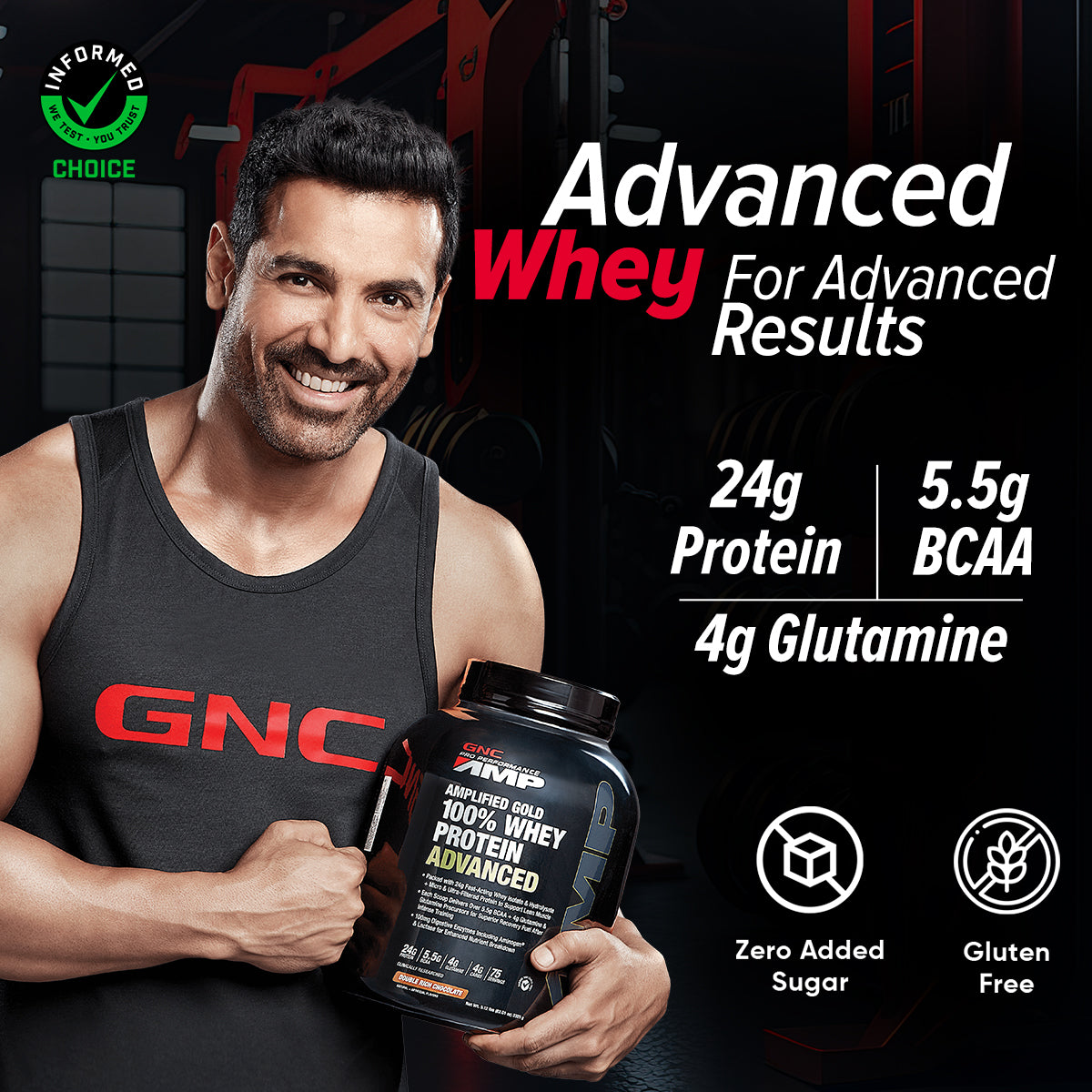 GNC AMP Gold Series 100% Whey Protein Advanced