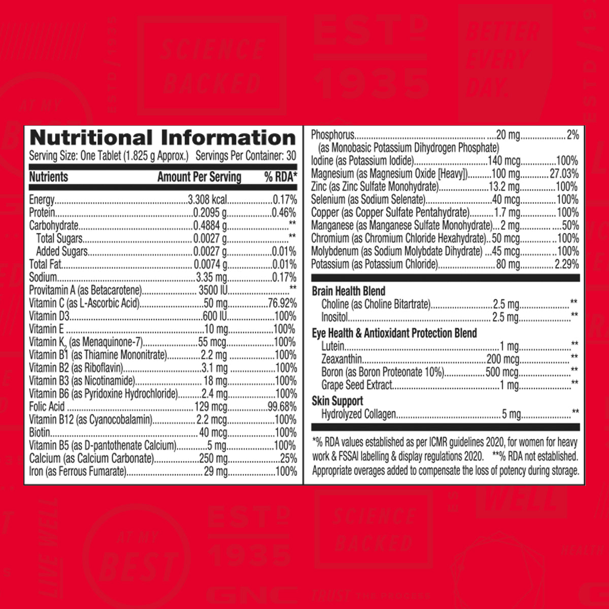 GNC Womens One Daily Multivitamin