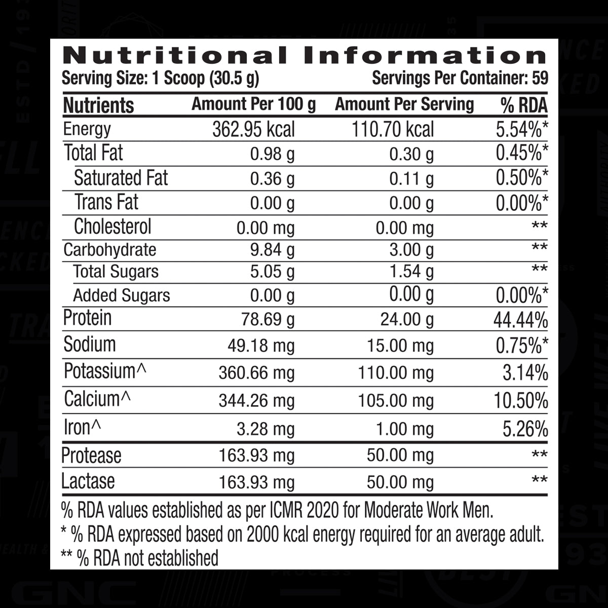 GNC AMP Gold Series 100% Whey Protein Advanced