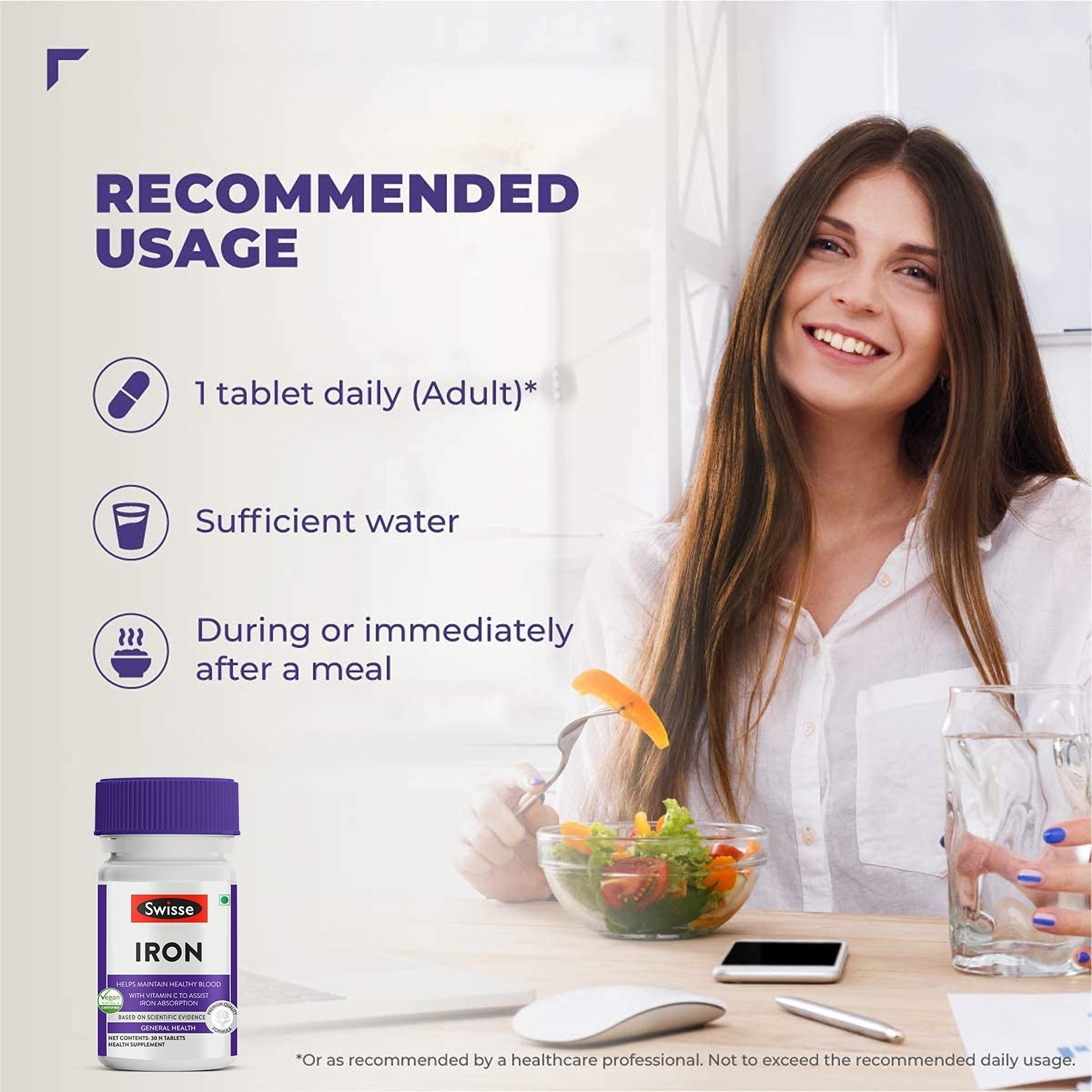 Swisse Iron Tablets - 30 Tablets