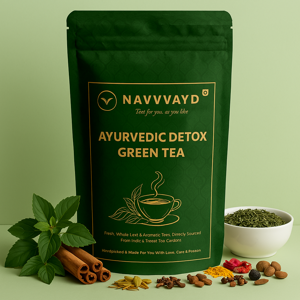 Navvayd Ayurvedic Detox Green Tea - 100 gms