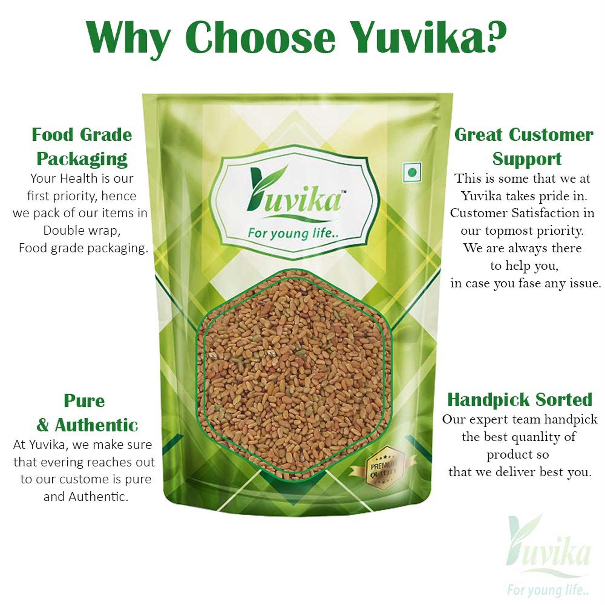 Yuvika Kasuri Methi Seeds - Champa Methi