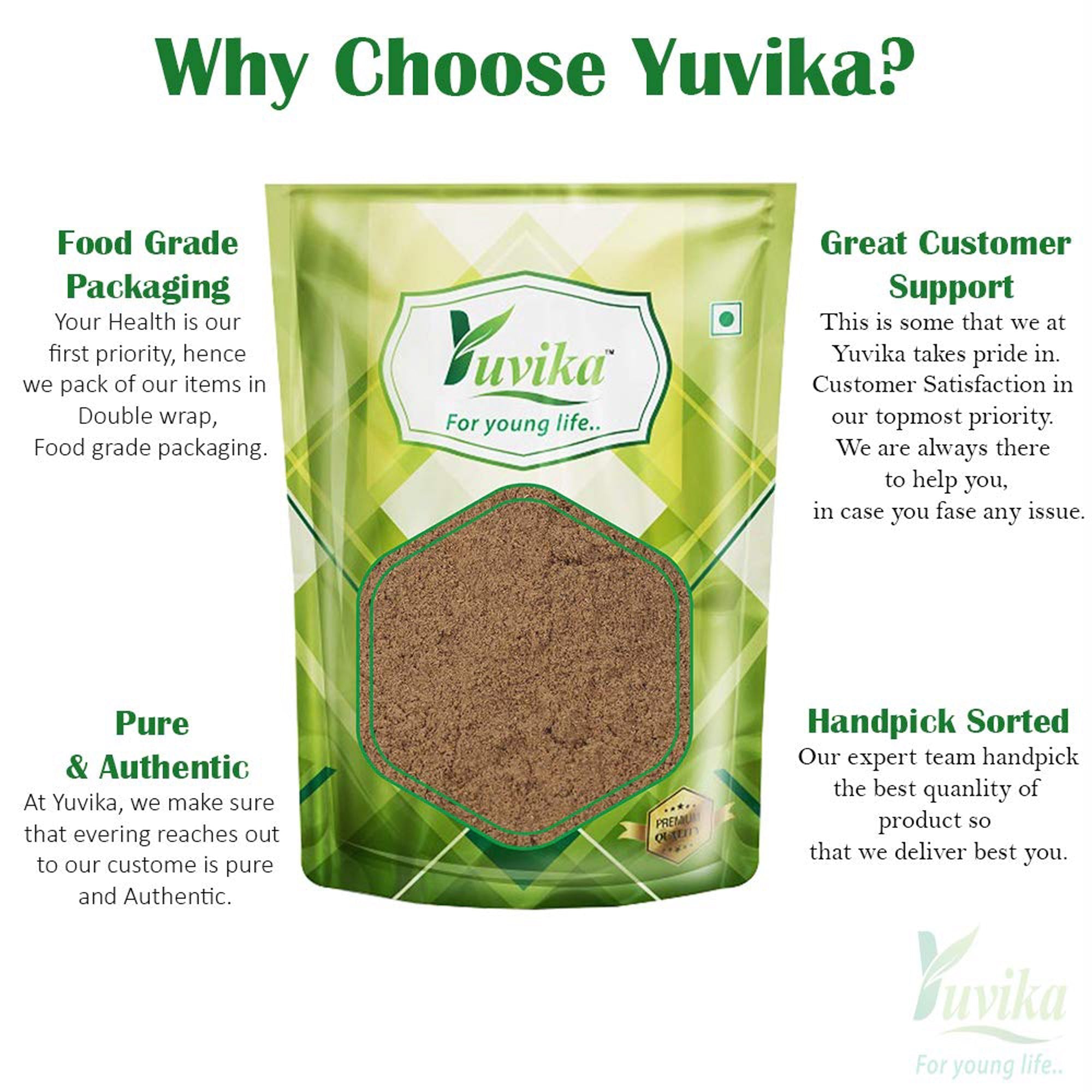 Yuvika Jatamansi Powder - Baalchad - Nardostachys Jatamansi - Nard Indian