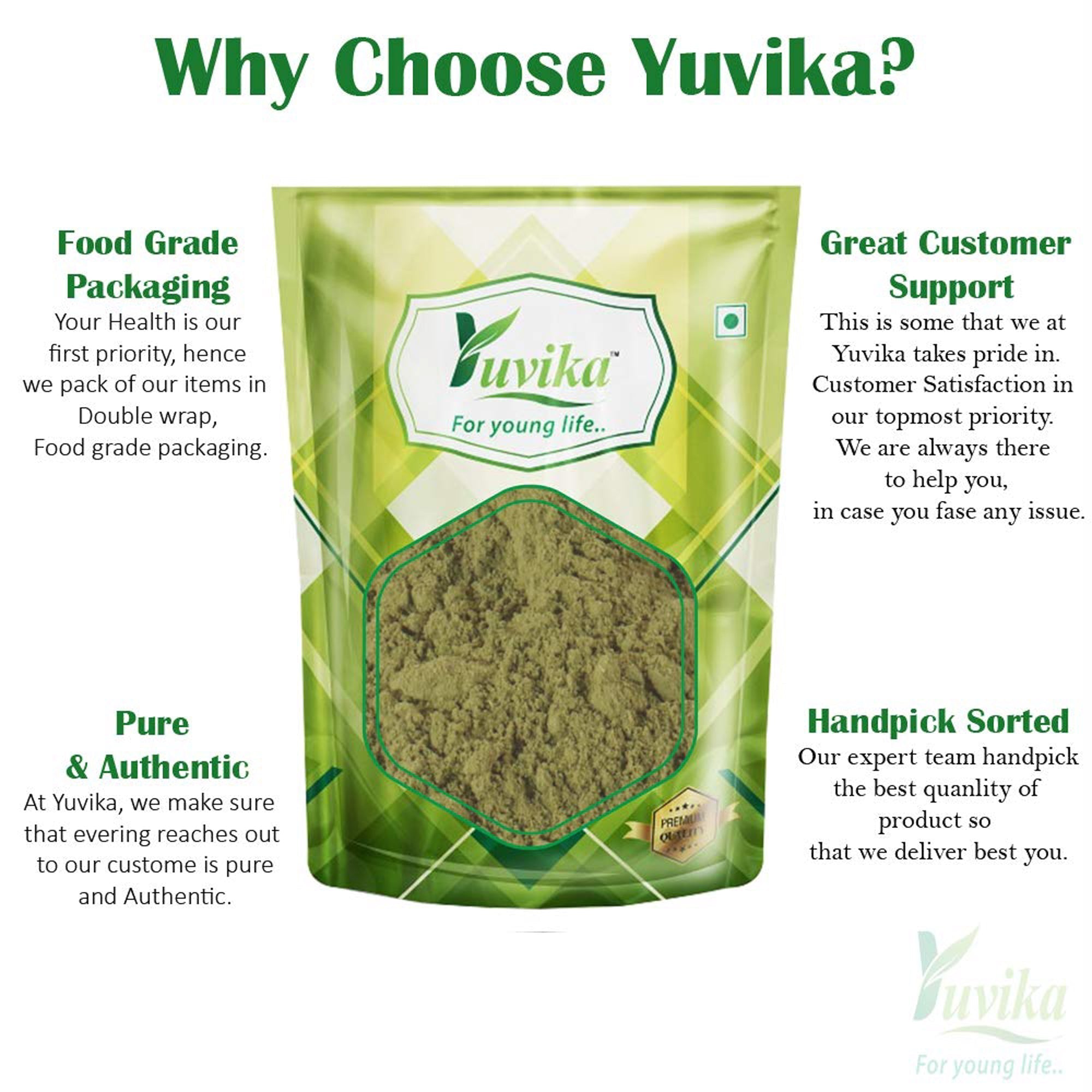 Yuvika Moringa Leaves Powder Moringa oleifera Sohjana Patti Powder