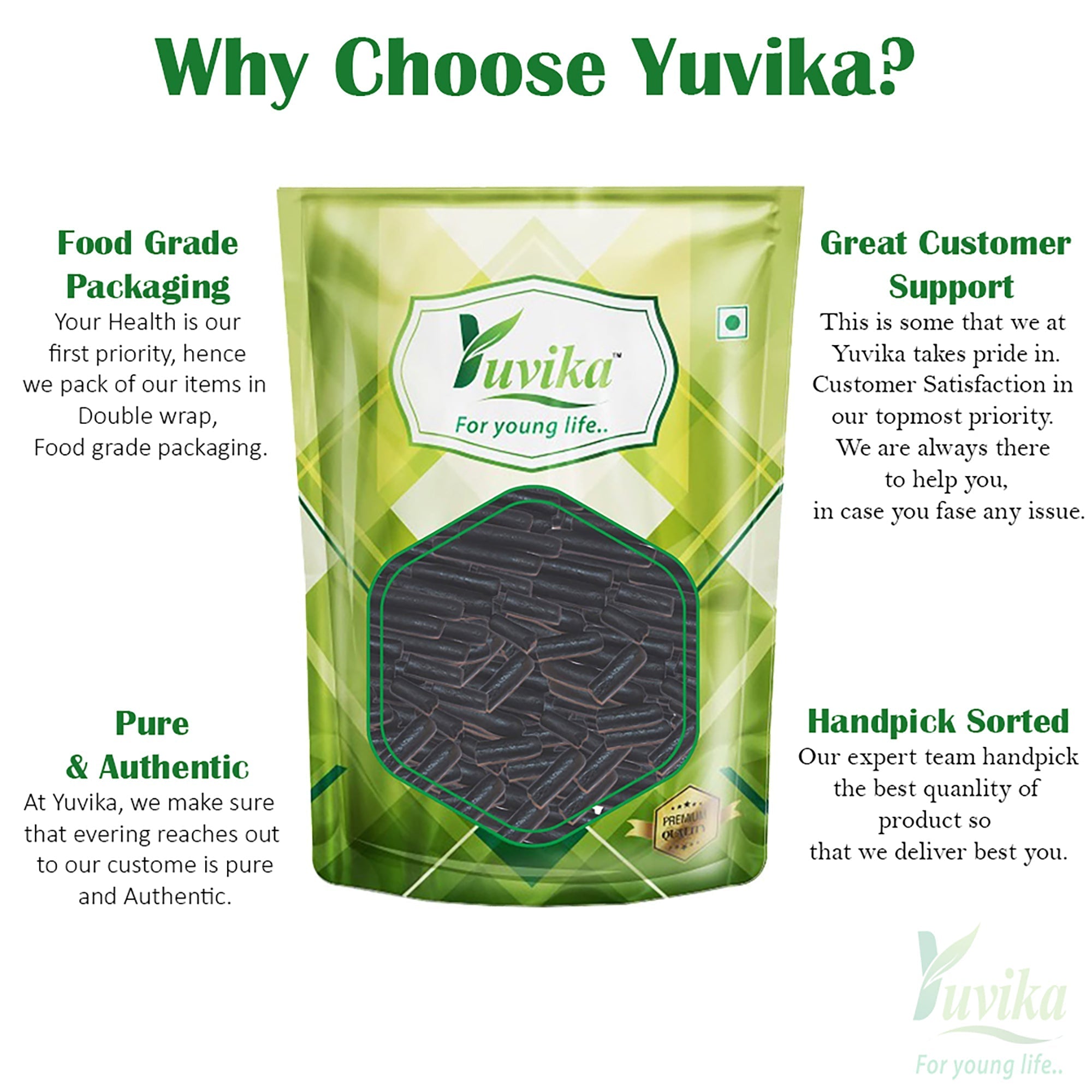Yuvika Sat Mulethi - Rabbesoos - Rubulsus - Liquorice Juice Sticks