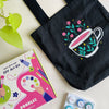 Doodles Black Tote Bag Kit