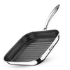 Bergner Hi-Tech Giro Tri-Ply Stainless Steel Non-Stick 24cm Grill Pan (BG-33964-MM)