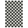 Checkered Black Area Rug