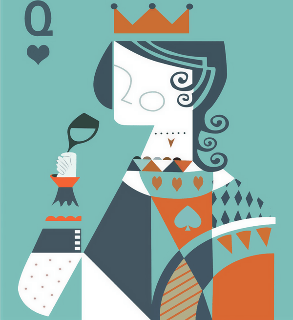 Paint Waint Modern Poker Queen - Raja Rani Collection