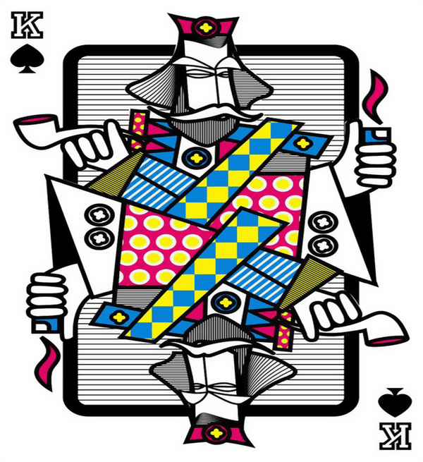 Paint Waint Playing Cards Modern King - Raja Rani Collection
