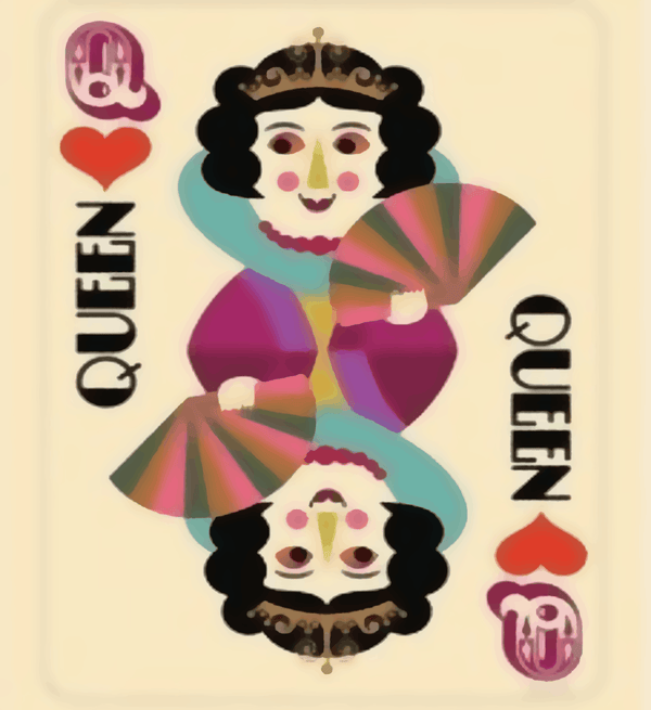 Paint Waint Queen Royale Card - Raja Rani Collection