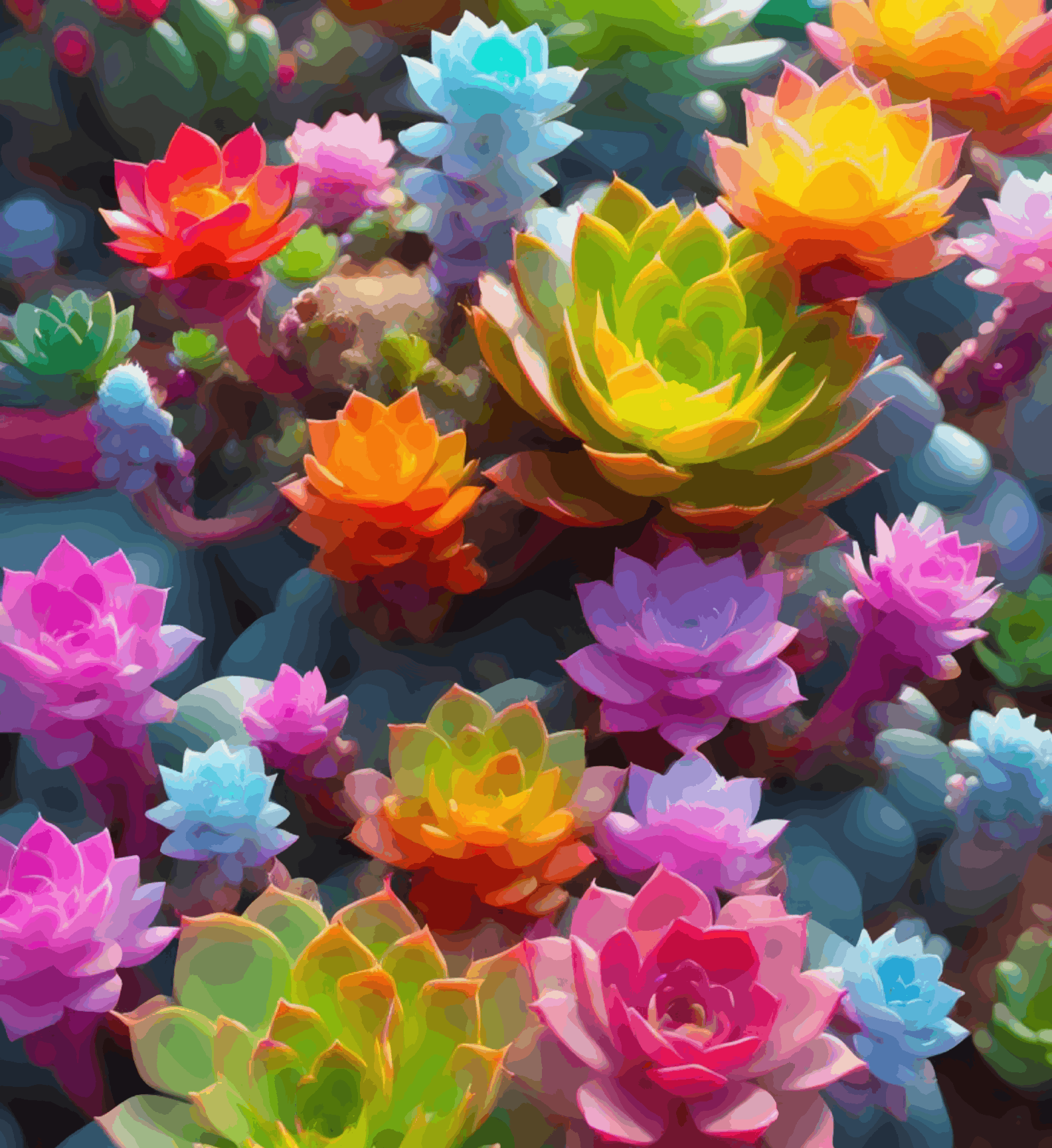 Colorful Flowers of Garden