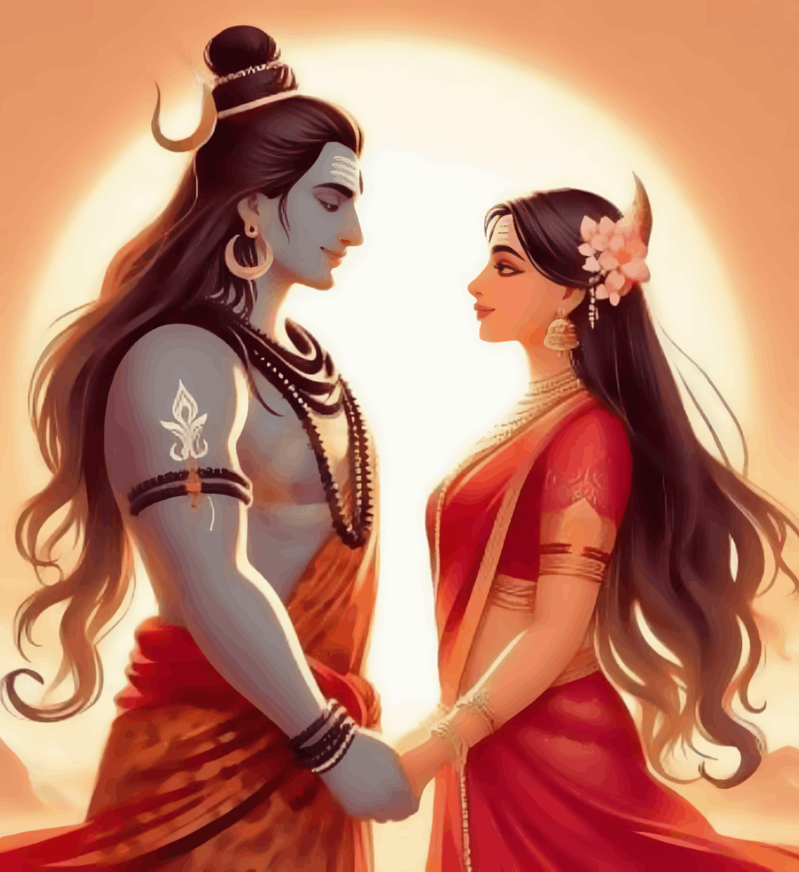 Divine Union Lord Shiva and Goddess Paravati