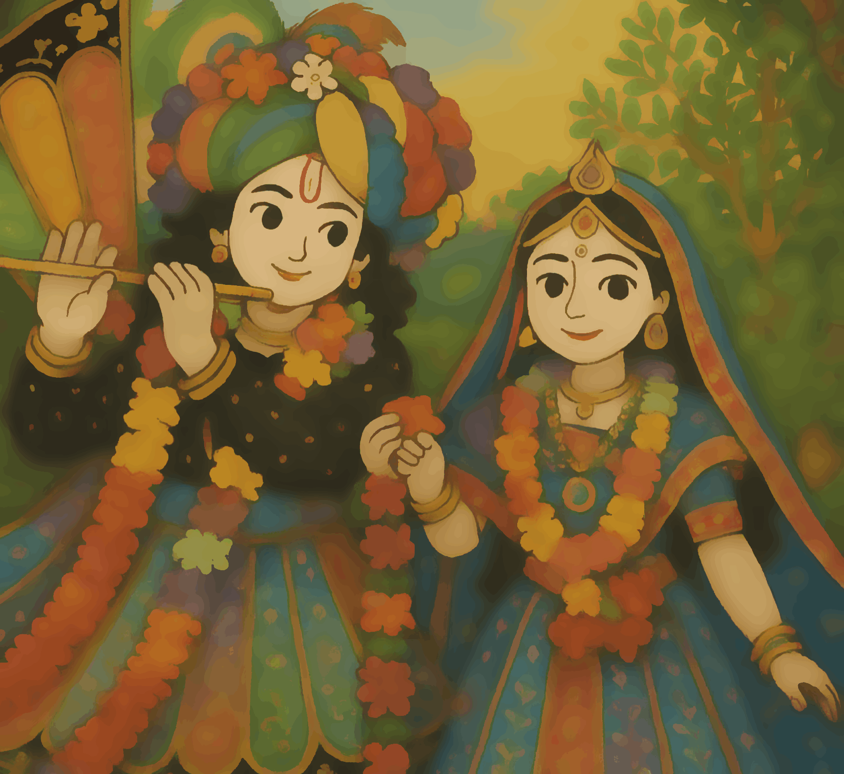 Prem Dhara - Ghibli Addition Radha Krishna