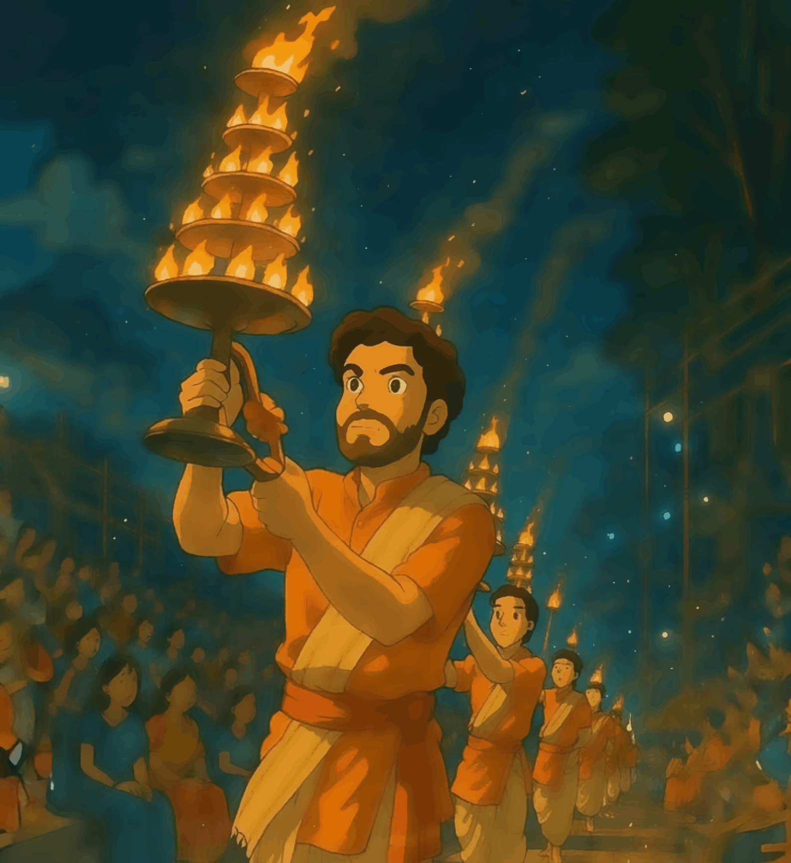 Worship of the Ganga - Ghibli Edition